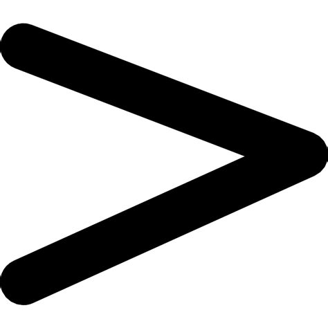 Is Greater Than Mathematical Sign Vector SVG Icon - SVG Repo