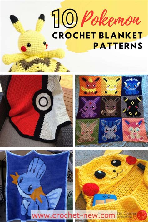 10 Pokemon Crochet Blanket Patterns - Crochet News