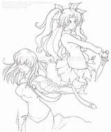 Fate Stay Night Coloring Pages sketch template