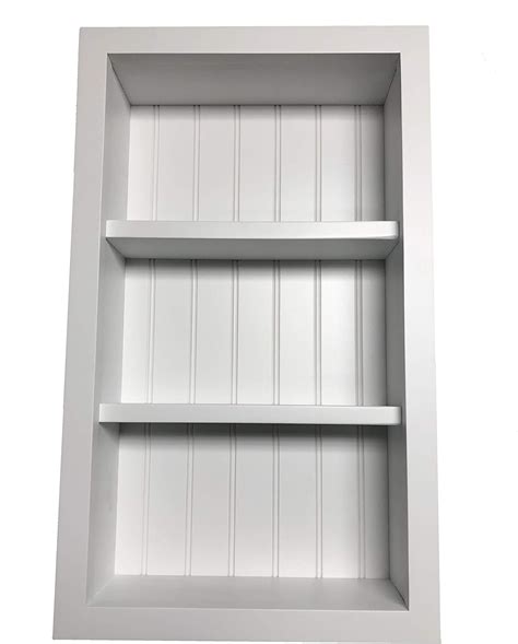 Amazon.com: KHS White Recessed Wall Niche Shelf Cabinet (Medicine ...