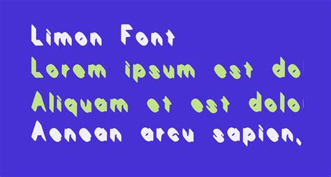 Limon free Font - What Font Is