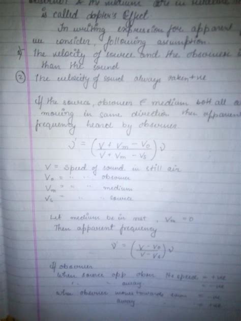 Derivation of Doppler effect? | EduRev Class 11 Question