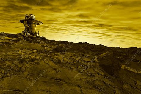 Venera 13 on Venus, illustration - Stock Image - C052/5636 - Science ...