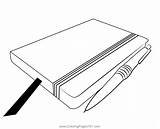 Doodle Writing Notebook Cover Page Printable Sketch Coloring sketch template