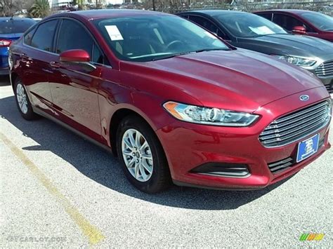 2016 Ruby Red Metallic Ford Fusion S #112840564 Photo #3 | GTCarLot.com ...