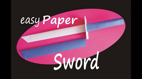 How to make Easy Paper Sword - Katana - DIY Tutorial - YouTube