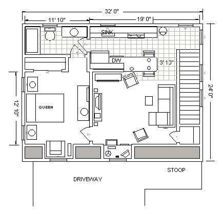 16x24 Floor Plans Cabin | Joy Studio Design Gallery - Best Design | Cabin floor plans, Shed ...