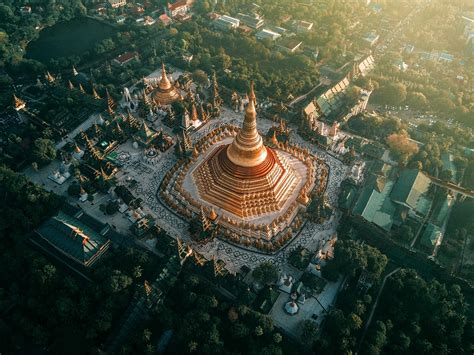 MYANMAR Temples from Above on Behance