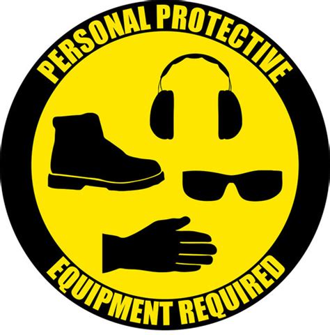 Ppe Required Floor Sign | Creative Safety Supply