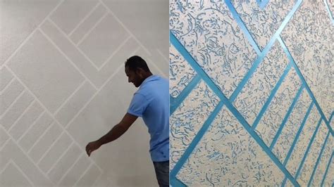 Wall texture Design Masking tape and rustic special effect | Wall texture design, Texture design ...