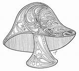 Trippy Mushroom Coloring Pages At GetColoringscom  Free Printable sketch template