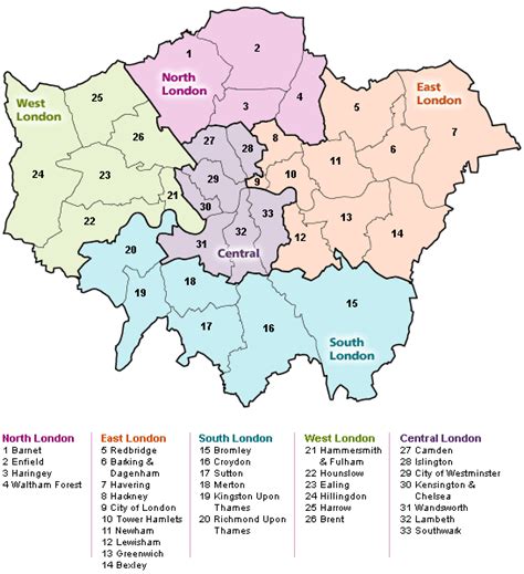 Map Of North London