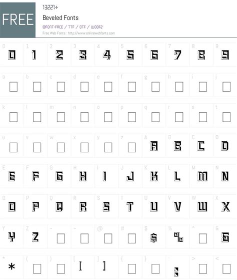 Beveled 04-18-93 Fonts Free Download - OnlineWebFonts.COM