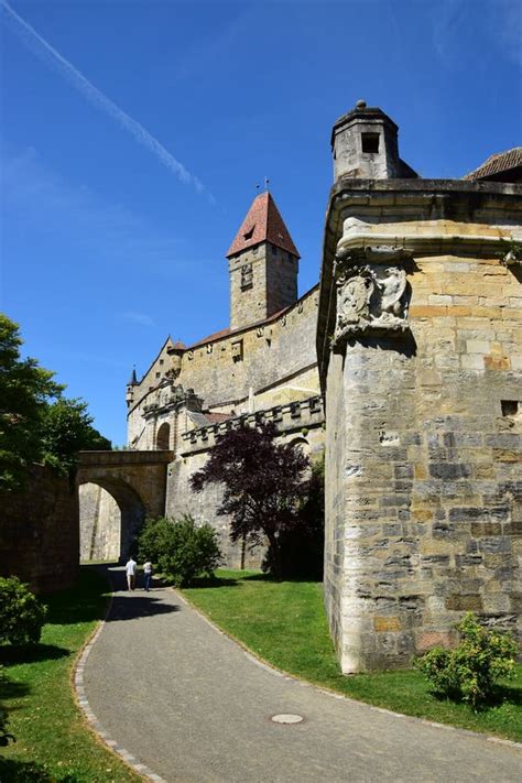 View of the VESTE COBURG CASTLE in Coburg, Germany Editorial Image - Image of franconia, region ...