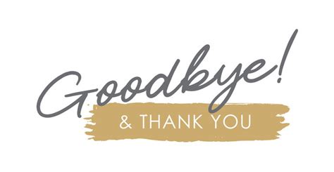 Thank You And Goodbye Images – Browse 1,422 Stock Photos, Vectors, and ...