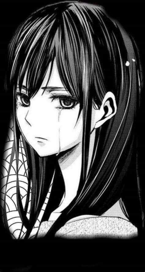 [100+] Sad Anime Girl Black And White Wallpapers | Wallpapers.com