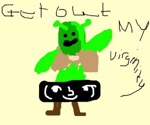 Shrek Farting On Donkey - Drawception