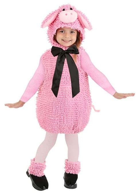 Toddler Deluxe Pink Squiggly Piggy Costume | Farm Animal Costumes