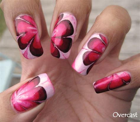Water Marbling Nail Art Technique — Esther's Nail Corner