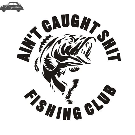 Aliexpress.com : Buy Pegatina Fish Bass Hunter Decal Angling Tackle Shop Hollow Sticker Fishing ...