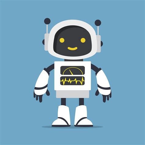 cute white ai robot character 1886568 Vector Art at Vecteezy