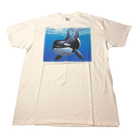 Habitat Vintage Killer Whale Orca 90s Single Stitch G… - Gem