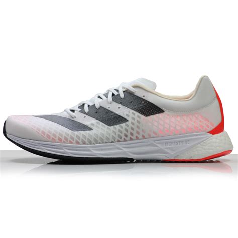 adidas Adizero Pro Men's Running Shoe - Cloud White/Core Black/Solar Red | The Running Outlet