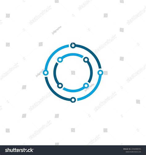 Vector Logo Technology Concept Illustration Design Stock Vector (Royalty Free) 2192499751 ...