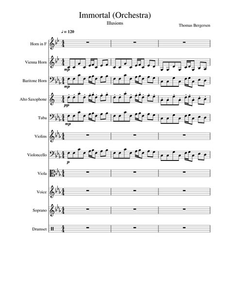 Thomas Bergersen - Illusions - Immortal [Orchestral transcription] [ Version 1] Sheet music for ...