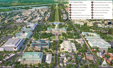 U.S. Capitol Map - Washington DC