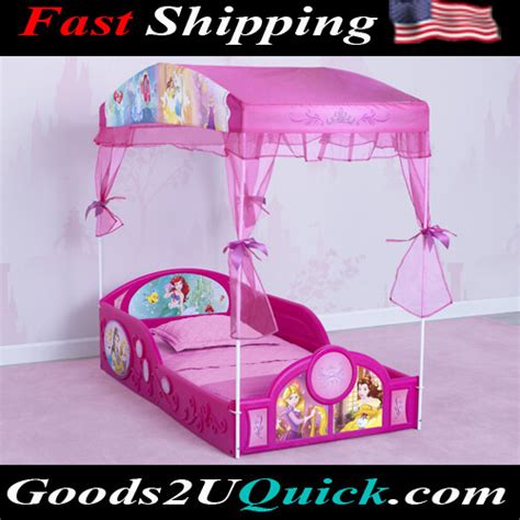 Princess Kids Plastic Storage Beautiful Toddler Bed - Pink