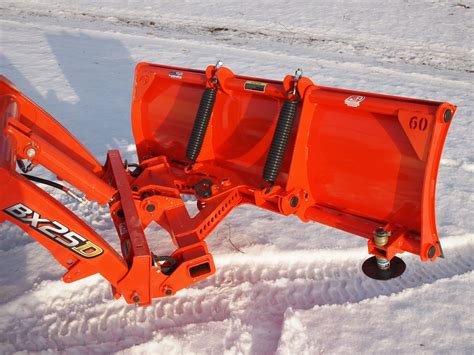 Kubota BX Quick attach snow plow attachments - BxAttachments.com