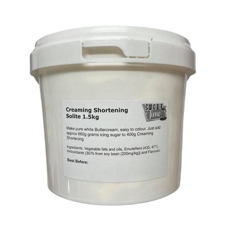 Solite Creaming Shortening 1.5kg - SugarTime– SugarTime Cake Decorating ...