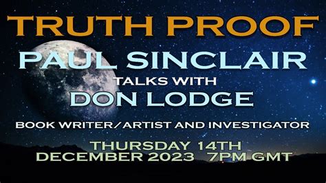 Truth - Proof Paul - Sinclair talks with Don Lodge - YouTube