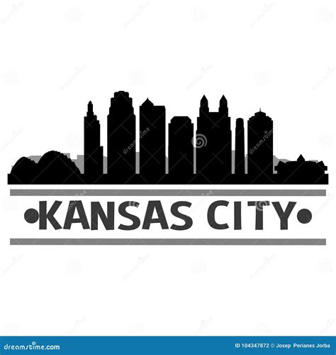 Kansas City Skyline Silhouettes Set Vector Illustration | CartoonDealer ...