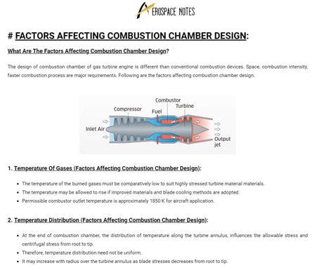 Factors Affecting Combustion Chamber Design - AERO NOTES...