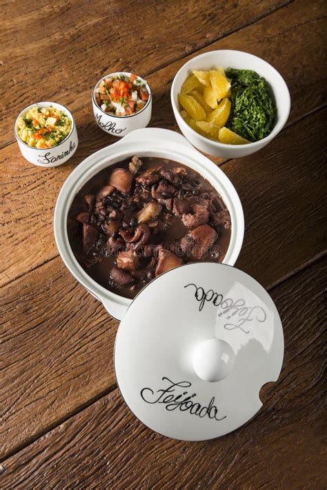 Brazilian Feijoada Food. stock image. Image of bean, green - 92118573