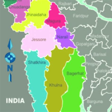 Districts of Khulna Division. | Download Scientific Diagram