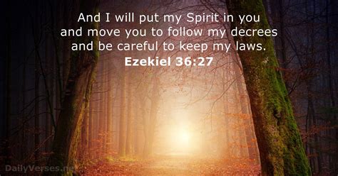 Ezekiel 36:27 - Bible verse - DailyVerses.net