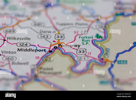 Pomeroy ohio on a map hi-res stock photography and images - Alamy