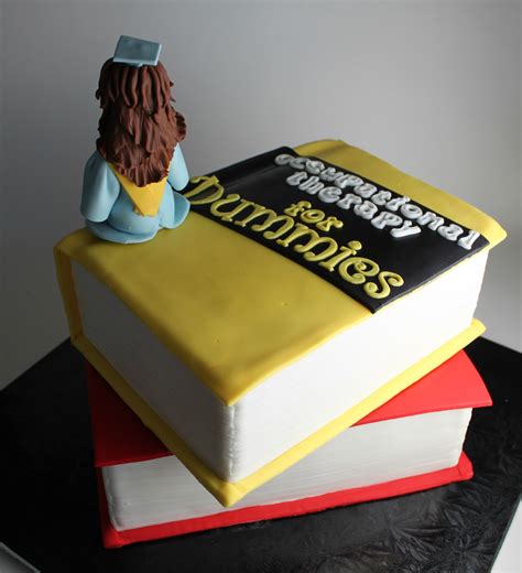 Stacked Book Graduation Cake | Lil' Miss Cakes