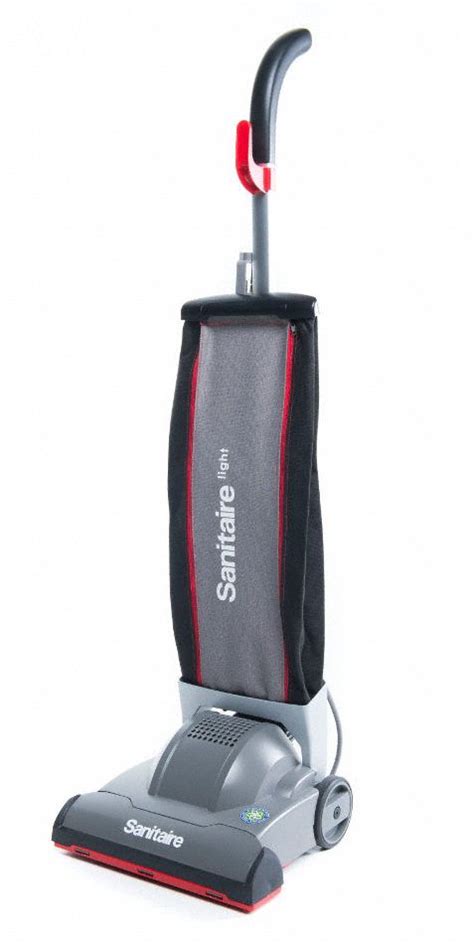 SANITAIRE Upright Vacuum, Disposable Bag, 12 in Cleaning Path Width ...