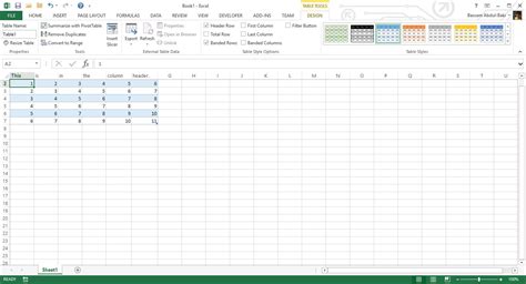 Excel - Displaying Your Top Row as the Column Header- CodeProject