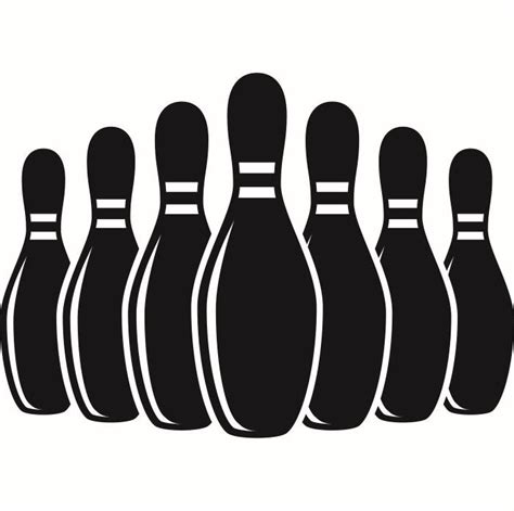 Bowling Pins Silhouette at GetDrawings | Free download