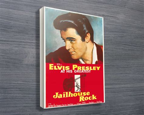 Jailhouse Rock Vintage Elvis Movie Poster | Canvas Prints Australia