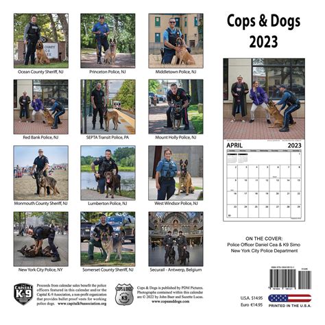 Cops & Dogs 2023 Calendar | Capital K9 Association