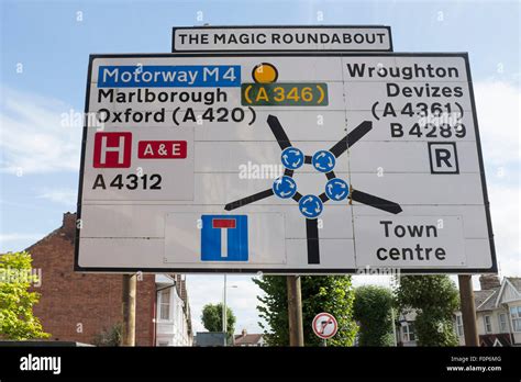 The Magic Roundabout Swindon England UK Stock Photo: 86540064 - Alamy