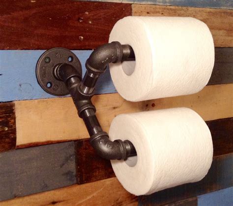 Industrial Toilet Paper Holder Industrial Decor Man Cave