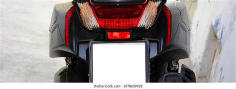 Modern Motorcycle Tail Lightsblack Modern Motorcycle Stock Photo ...