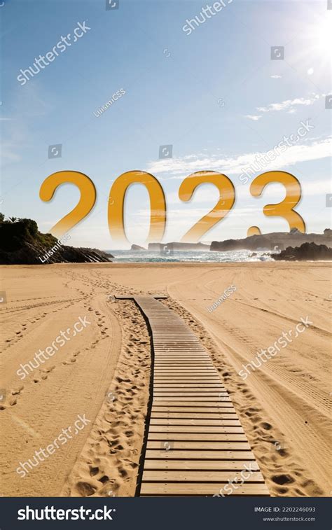 Year 2023 Dawning On Light Sandy Stock Photo 2202246093 | Shutterstock